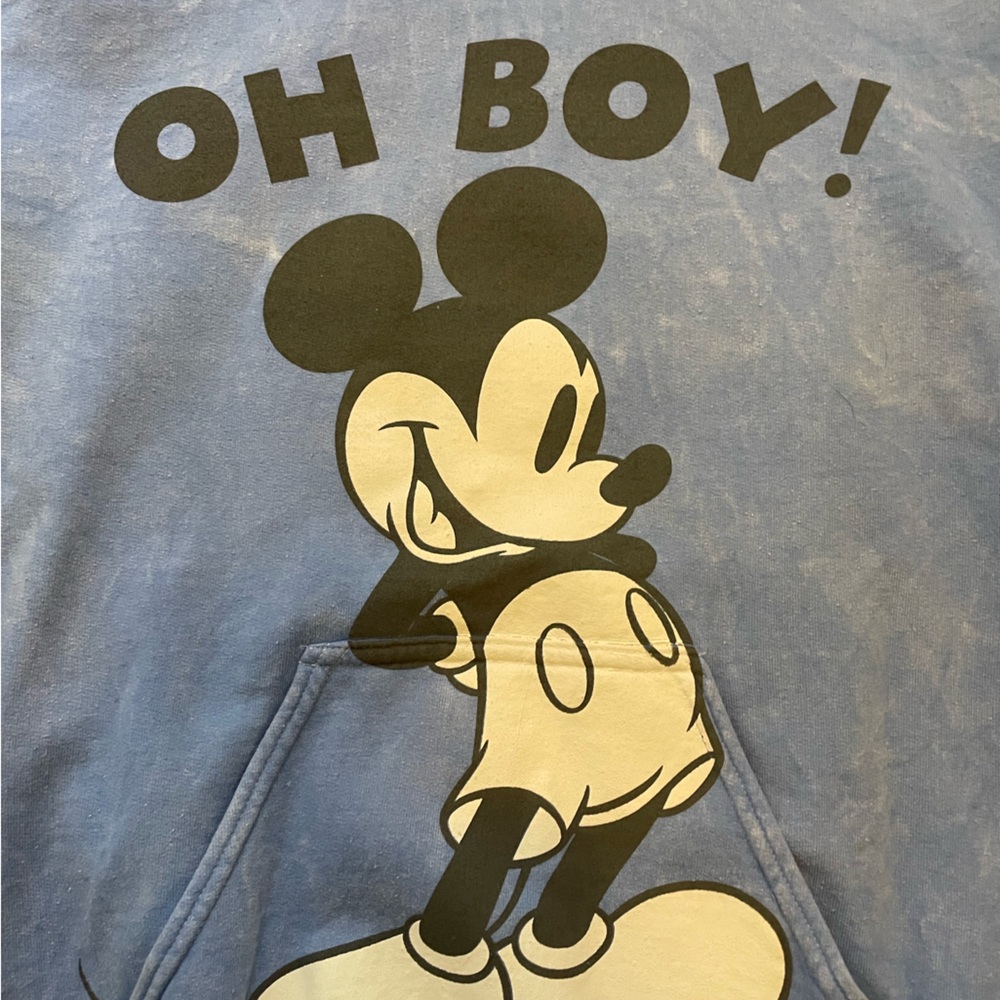 Disney Mickey hoodie, blue, small